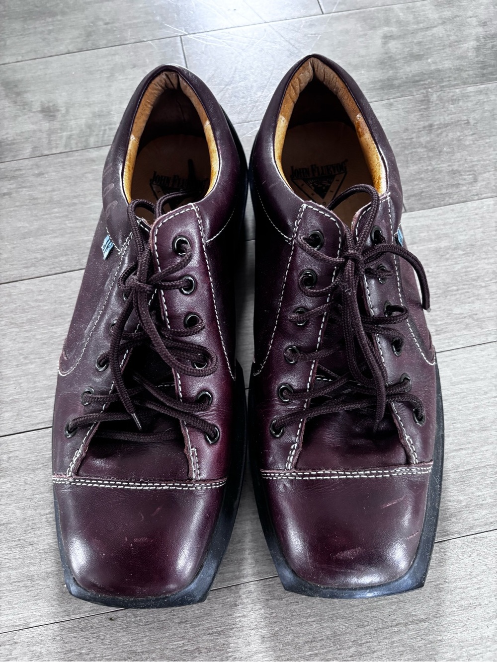 Vintage John Fluevog Angel Sole Leather Shoes Size 11 Brown